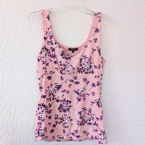 Vintage Y2K Express Babydoll Tank Top Floral Print M